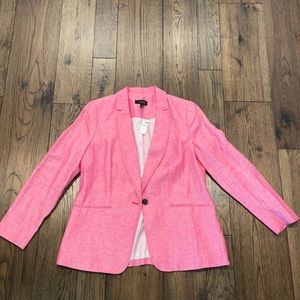 Talbots Pink Linen Blazer NWT